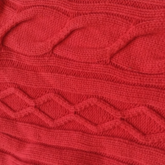 Soft, Ribbed, Bright Red Sweater - FREE with Purchase - Picture 3 of 5